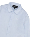 Emporio Armani Junior Shirts Clear Blue