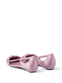 Prada Satin Finish Cut Out Ballerinas