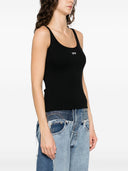 Off White Off Stamp Rib Tank Top Black White