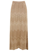 Akep skjørt beige