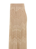 Akep skjørt beige