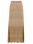 Akep skjørt beige