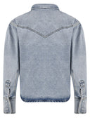 Ícono denim los angeles camisas de mezclilla
