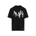 Amiri Cotton Staggered Logo T Shirt