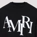 Amiri Cotton Staggered Logo T Shirt