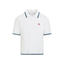 Casablanca Boucle Short Sleeve Knitted Polo