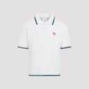 Casablanca Boucle Short Sleeve Knitted Polo