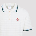 Casablanca Boucle Short Sleeve Knitted Polo