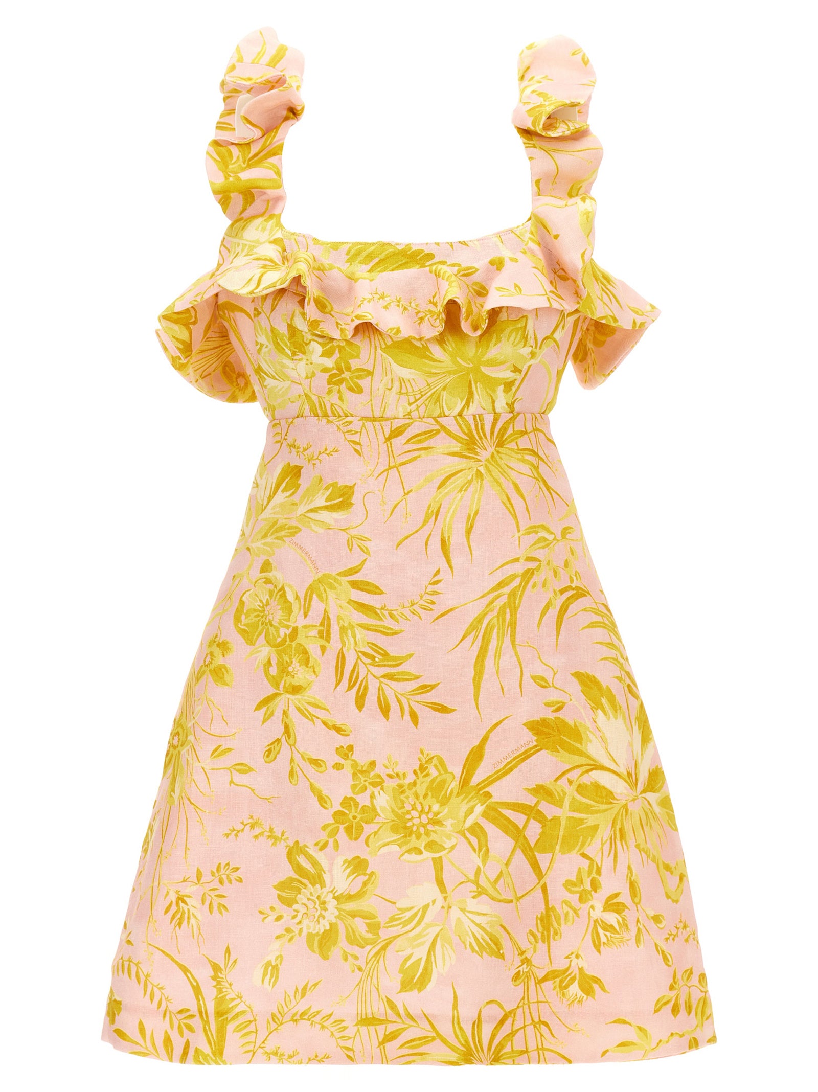 Golden Ruffle Zimmermann 'Golden Ruffle' Dress – Balardi