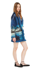 Alanui Lost In The Blue Cardigan Navy Blue Blu
