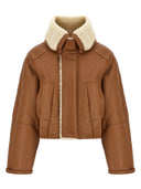 Victoria Beckham 'Pea Pea Coat' de piel de oveja