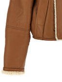 Victoria Beckham 'Pea Pea Coat' de piel de oveja