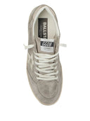 Golden Goose Ballstar Suede Upper Toe And Spur With Pearls Laminated Star Leather Heel