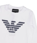 Emporio Armani Junior T Shirts And Polos White