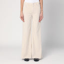 Mother Wide Jeans The Roller Fray Beige