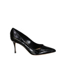 Sergio Rossi Godiva 075 Croc Effect Leather Pumps