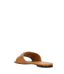 Tory burch sandals de cuero marrón