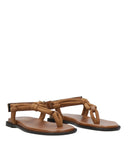 Semicouture Sandals Leather Brown