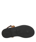 Semicouture Sandals Leather Brown