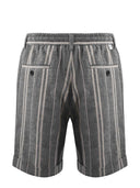 Paolo Pecora Shorts In Cotton And Linen Blend