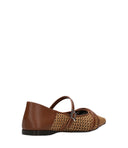 Max Mara Flat Shoes Leder braun