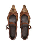 Max Mara Flat Shoes Leder braun