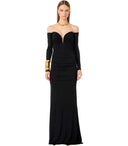 Elisabetta Franchi Red Carpet Black Dress