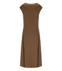 Mm Max Mara Vetusta Brown Long Dress