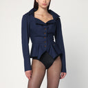 Vivienne Westwood Navy Blue Monday Shirt In Cotton