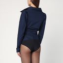 Vivienne Westwood Navy Blue Monday Shirt In Cotton