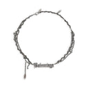 Balenciaga Typo Destroyed Necklace