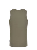 Family First Tank Top Made Of Ribbed Cotton.