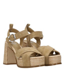 Ash Sandals Leather Brown