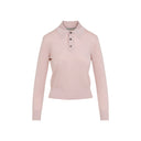 Bottega Veneta Long Sleeve Polo Top