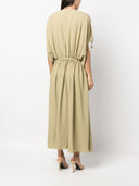 Véronique Leroy Silk Crepe Gather Dress