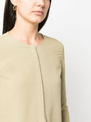Véronique Leroy Silk Crepe Tunisian Top