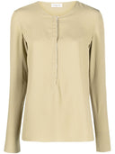 Véronique Leroy Silk Crepe Tunisian Top