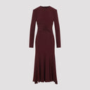 Alberta Ferretti Satin Midi Dress