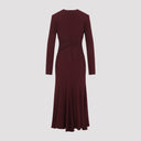 Alberta Ferretti Satin Midi Dress