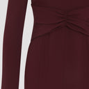 Alberta Ferretti Satin Midi Dress