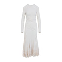 Alberta Ferretti Velvet Midi Dress