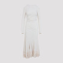 Alberta Ferretti Velvet Midi Dress