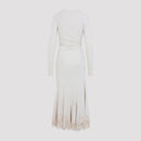 Alberta Ferretti Velvet Midi Dress