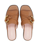 Coccinelle sandalen leer bruin