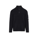 Cp Company Full Rib Half Button Crewneck