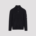 Cp Company Full Rib Half Button Crewneck