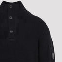 Cp Company Full Rib Half Button Crewneck