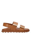 TOD 's Sandalias de cuero marrón