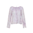 Alberta Ferretti Printed Organza Blouse