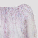 Alberta Ferretti Printed Organza Blouse